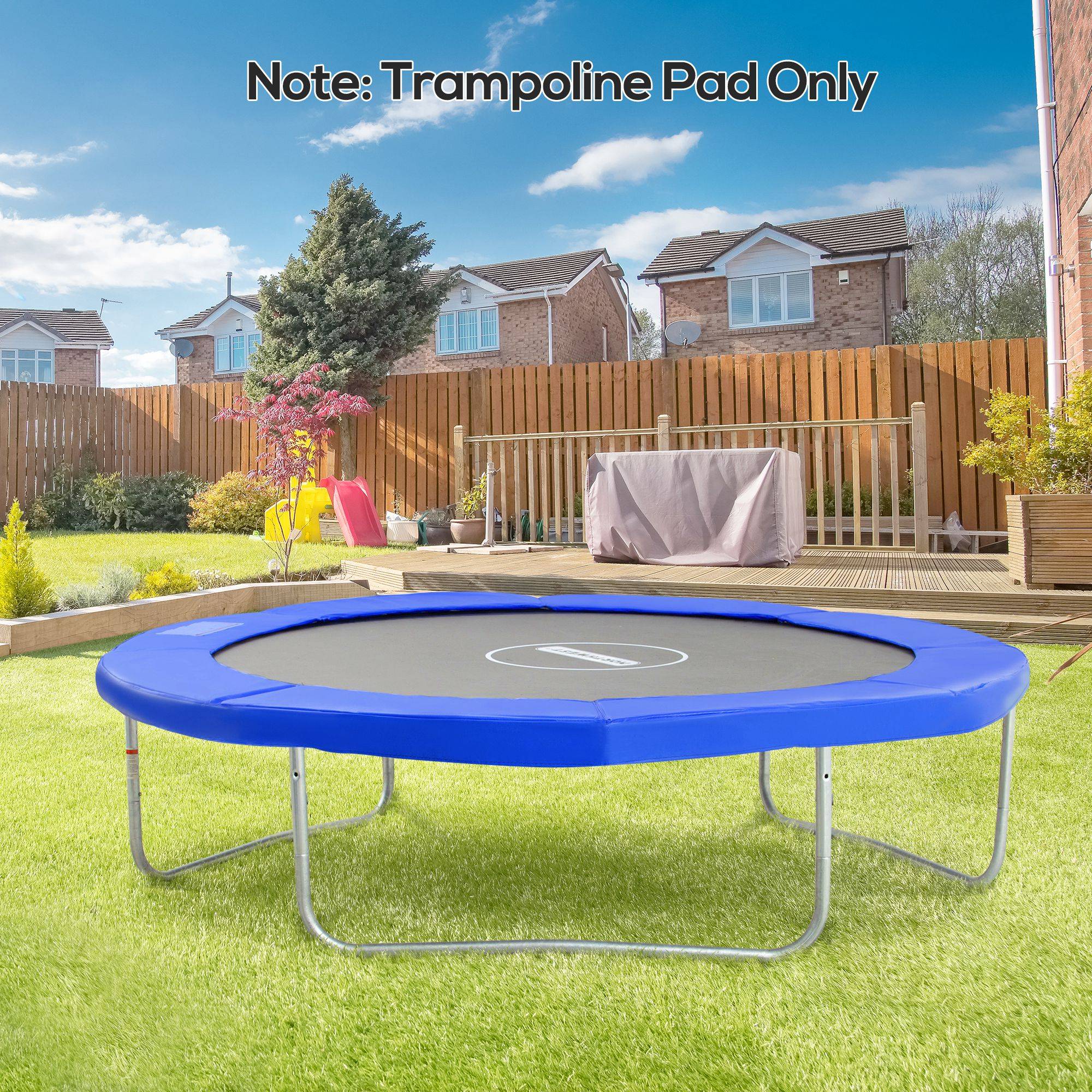 Homcom - Couvre-ressort trampoline Ø 305 cm - coussin de protection des ressorts - rembourrage 1,5 cm - PVC bleu - HOMCOM - Imagen 2