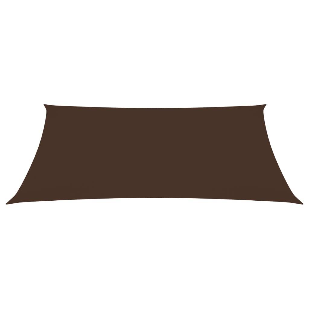 Helloshop26 - Voile toile d'ombrage parasol tissu oxford rectangulaire 4 x 6 m marron - Imagen 2