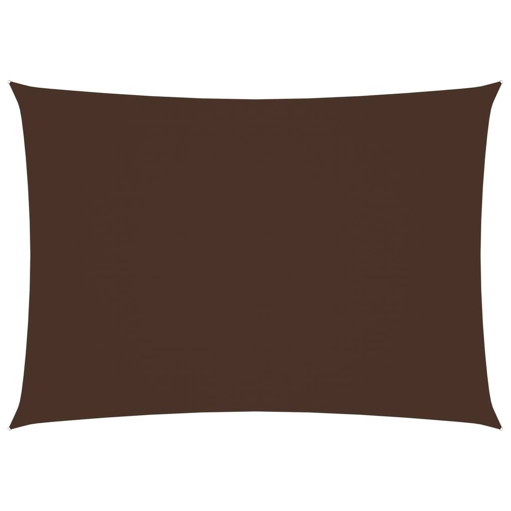 Helloshop26 - Voile toile d'ombrage parasol tissu oxford rectangulaire 4 x 6 m marron - Imagen 1
