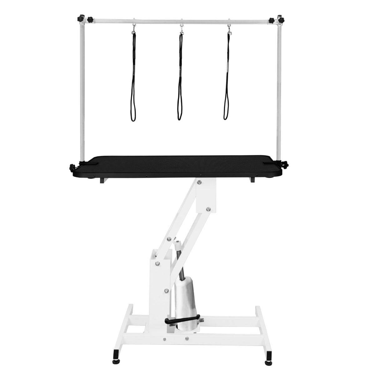 Monstershop - Table Blanche de Toilettage Hydraulique avec Plateau Noir - Monstershop - Imagen 1