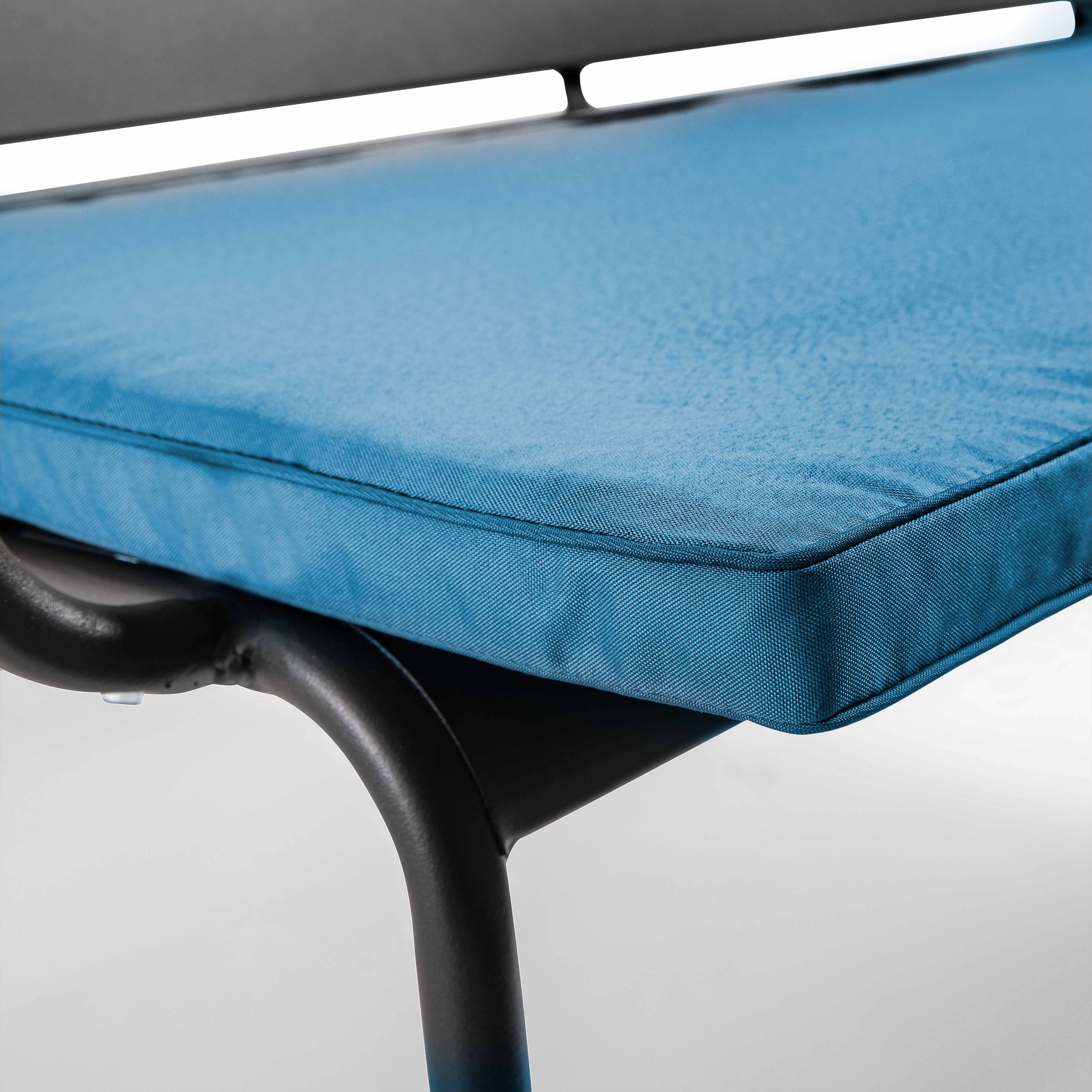 Oviala - Coussin pour canapé polyester bleu pacific Pisco - Oviala - Image 2