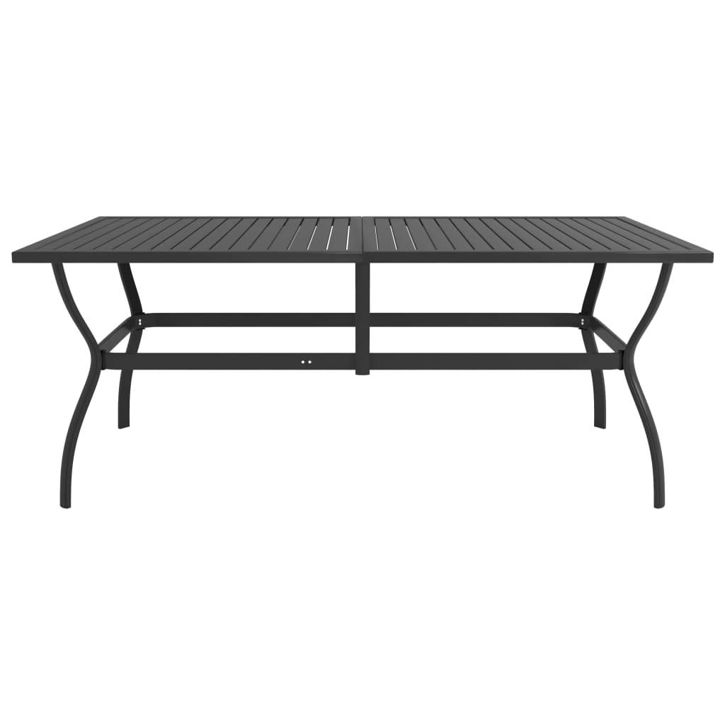 Vidaxl - Table de jardin Anthracite 190x80x72 cm Acier vidaXL 312170 - Imagen 2