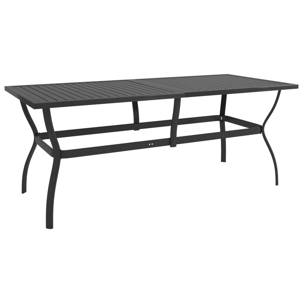 Vidaxl - Table de jardin Anthracite 190x80x72 cm Acier vidaXL 312170 - Imagen 1