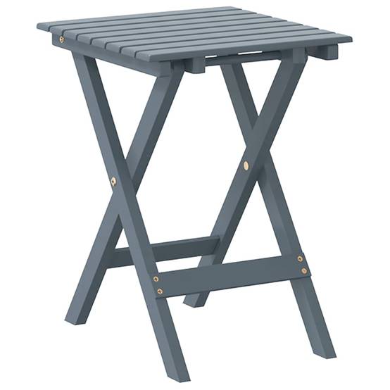 Maison Chic - Table de jardin - Table d’appoint pliable gris bois de peuplier massif HL842 - Image 6