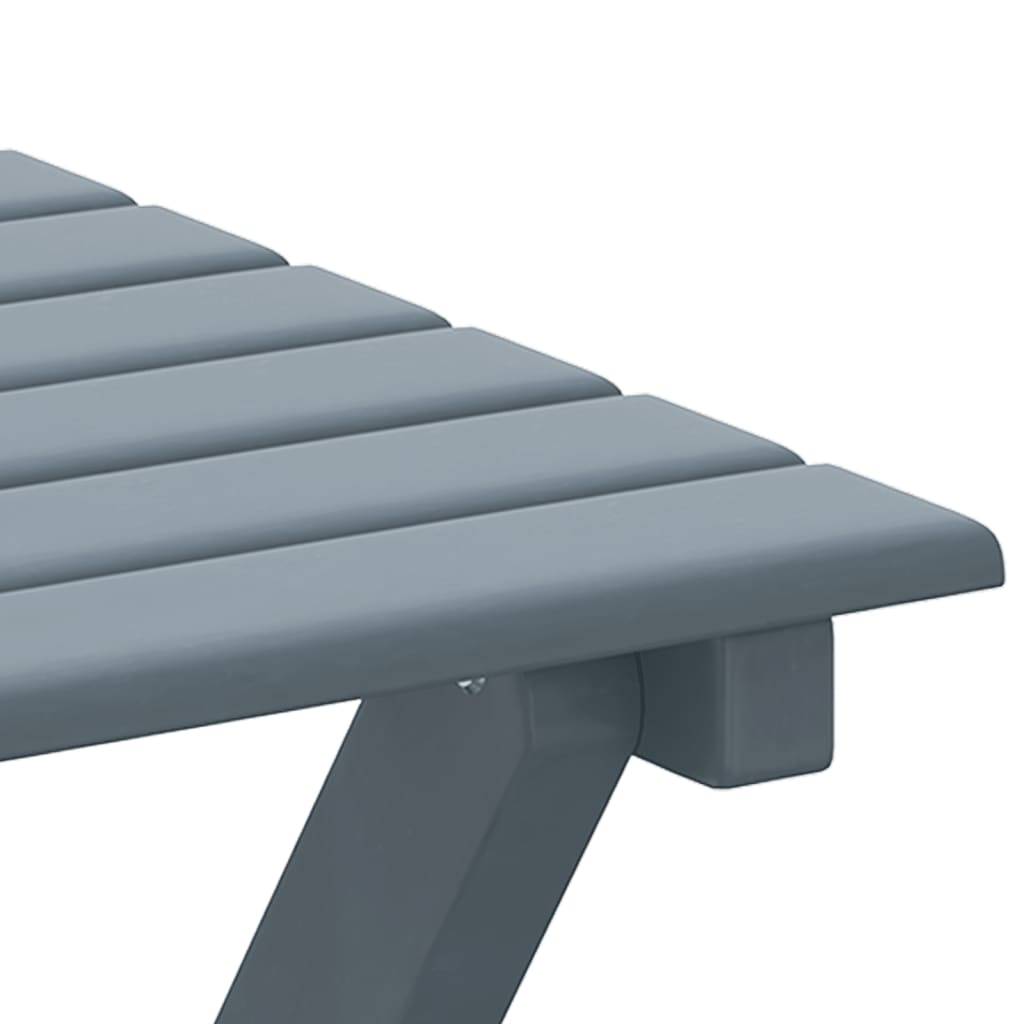 Maison Chic - Table de jardin - Table d’appoint pliable gris bois de peuplier massif HL842 - Image 7