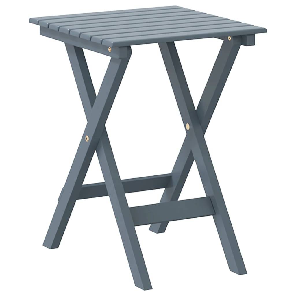 Maison Chic - Table de jardin - Table d’appoint pliable gris bois de peuplier massif HL842 - Image 1