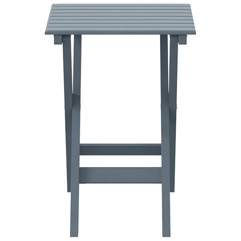 Maison Chic - Table de jardin - Table d’appoint pliable gris bois de peuplier massif HL842 - Image 4