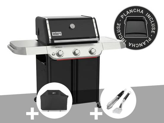 Weber - Barbecue à gaz Genesis E-315W Plancha + Housse + Kit ustensiles Premium 2 pièces - Weber - Image 1