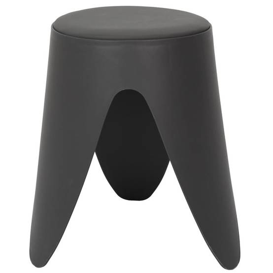 The Home Deco Factory - Lot de 6 Tabourets Empilables "Eve" 46cm Gris - Image 4