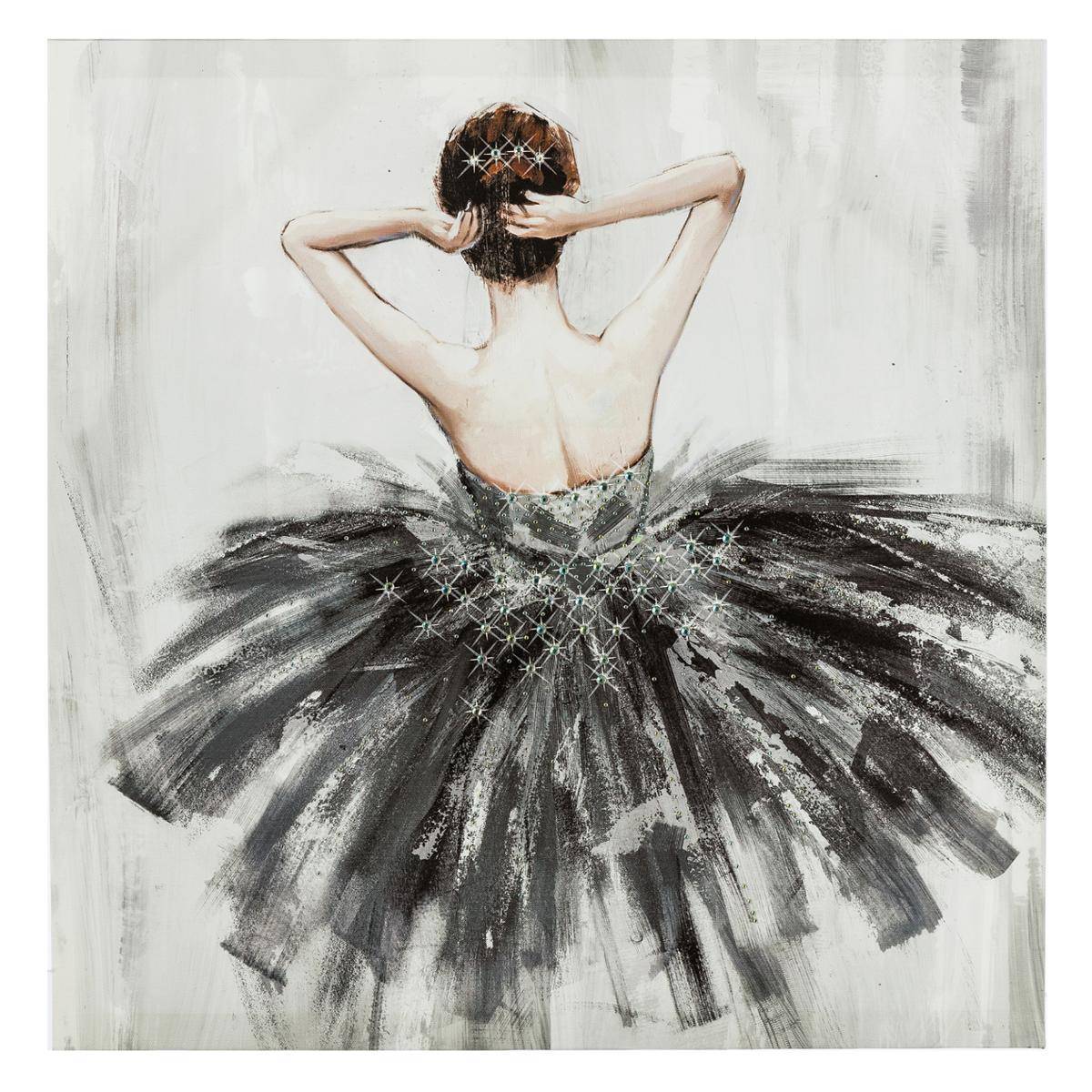 Atmosphera - Toile imprimée "Danseuse" 48x48cm - Atmosphera Créateur d'intérieur - Imagen 1