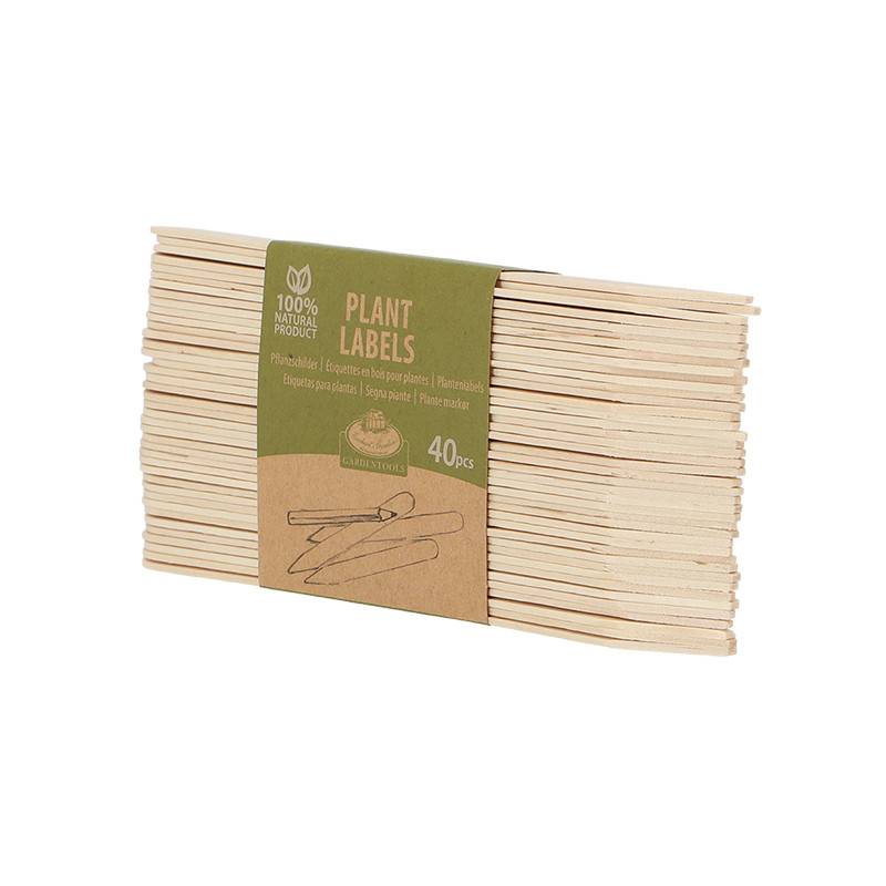 Esschert Design - Lot de 40 étiquettes bois pour plantes - Esschert Design - Imagen 2