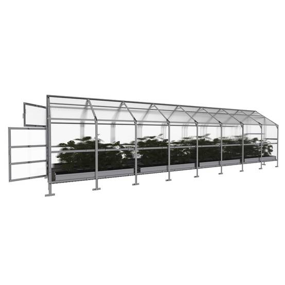 KLASIKA GREENHOUSES - Serre KLASIKA BERNARD 2,35 x 8 m (18,8 m²), 4 mm avec revêtement en polycarbonate - Image 6