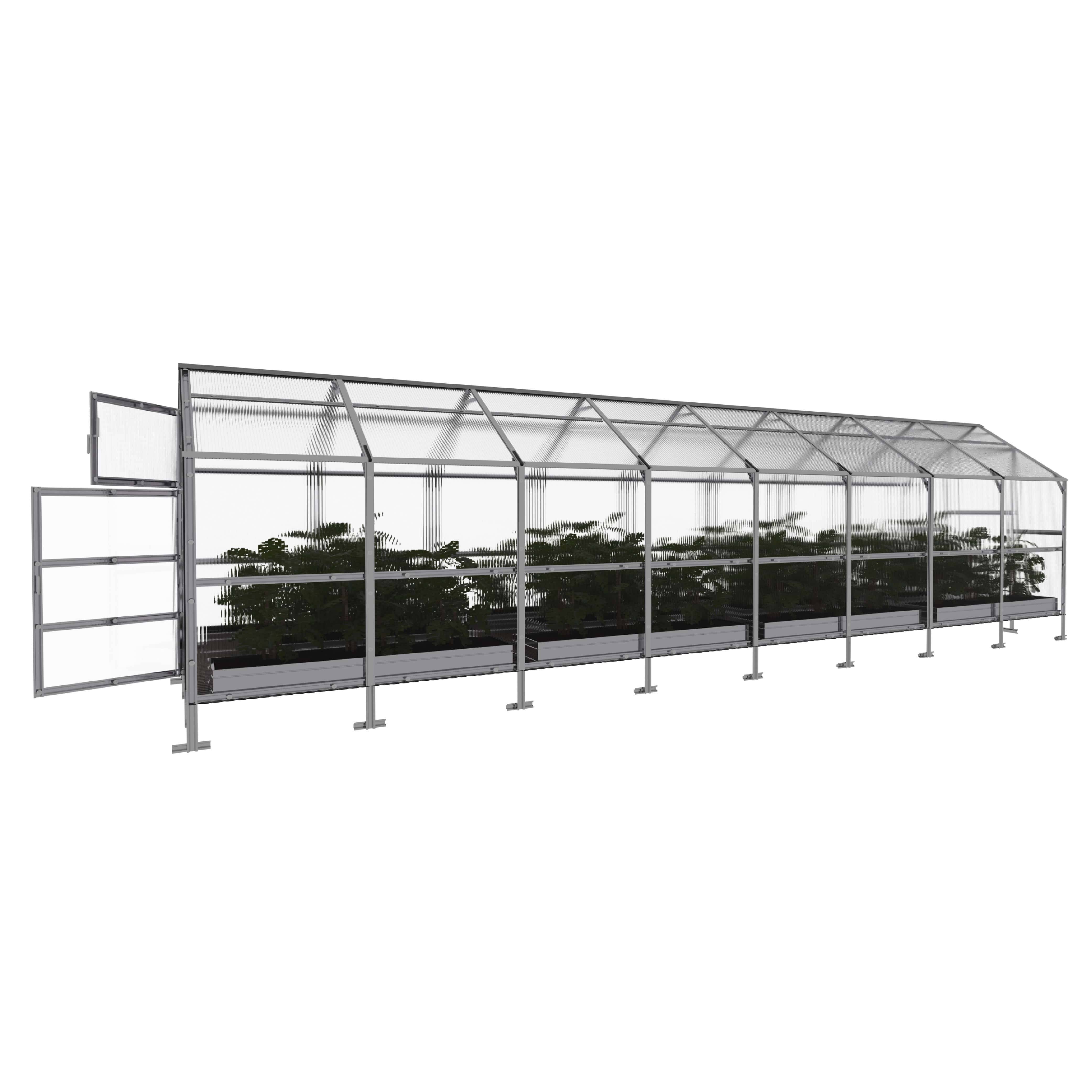 KLASIKA GREENHOUSES - Serre KLASIKA BERNARD 2,35 x 8 m (18,8 m²), 4 mm avec revêtement en polycarbonate - Image 6