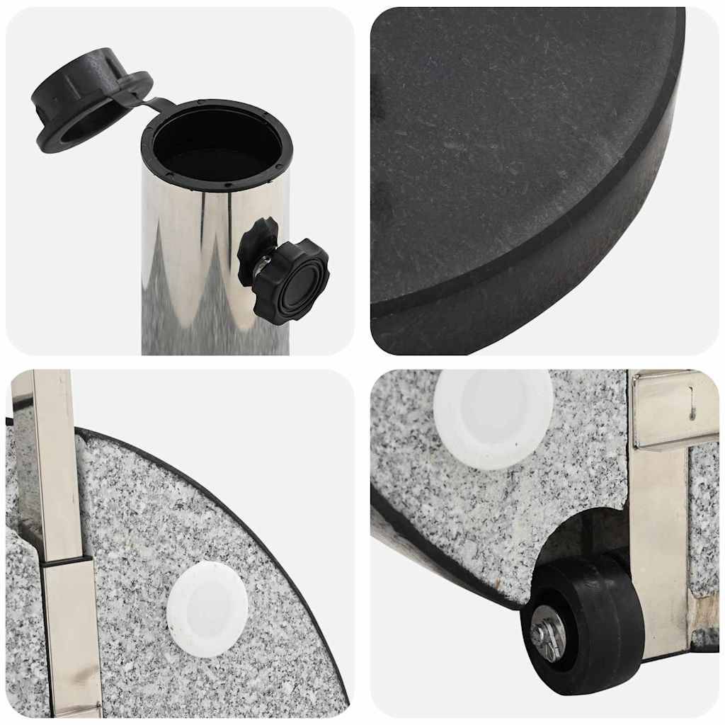 Vidaxl - Pied de parasol Noir Ø 45 x 37,5 cm Granite vidaXL 42002811 - Image 10