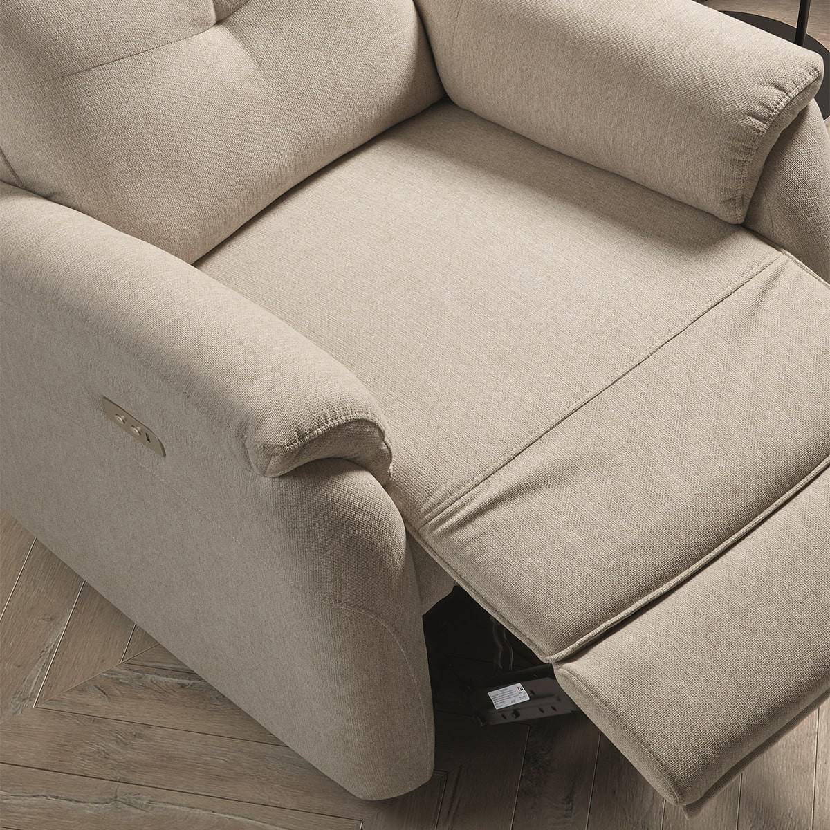 ALTOBUY - Fauteuil Electrique Tissu Polyester Beige - SARAGOSSE - Image 5