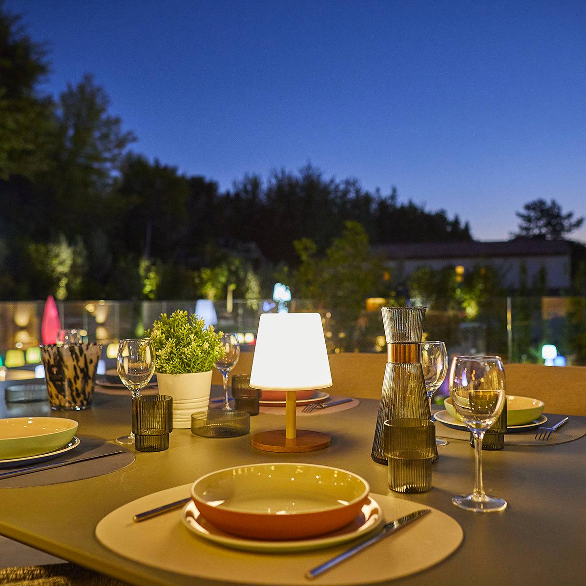 Lumisky - Lampe de table sans fil STANDY MINI Bois H25cm - Imagen 4