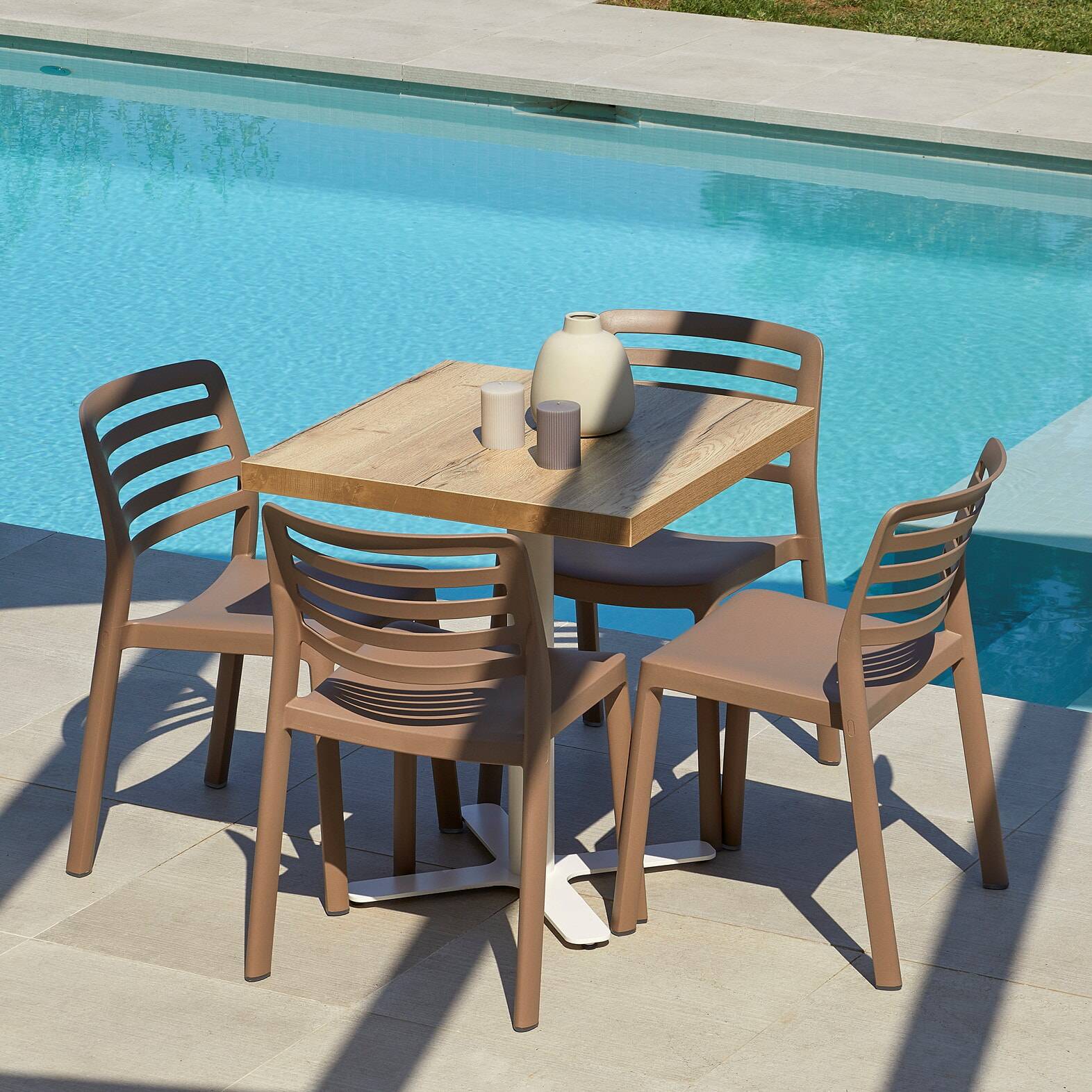 Garbar - Chaises Wind garbar plastique beige (Lot de 4) - Image 6