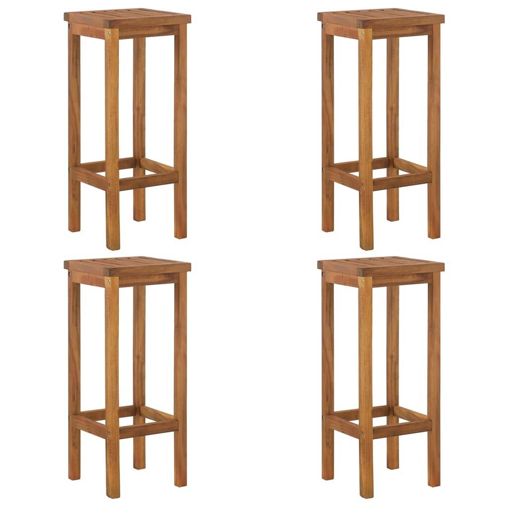 Helloshop26 - Ensemble de bar de jardin 5 pièces bois d'acacia massif - Imagen 5