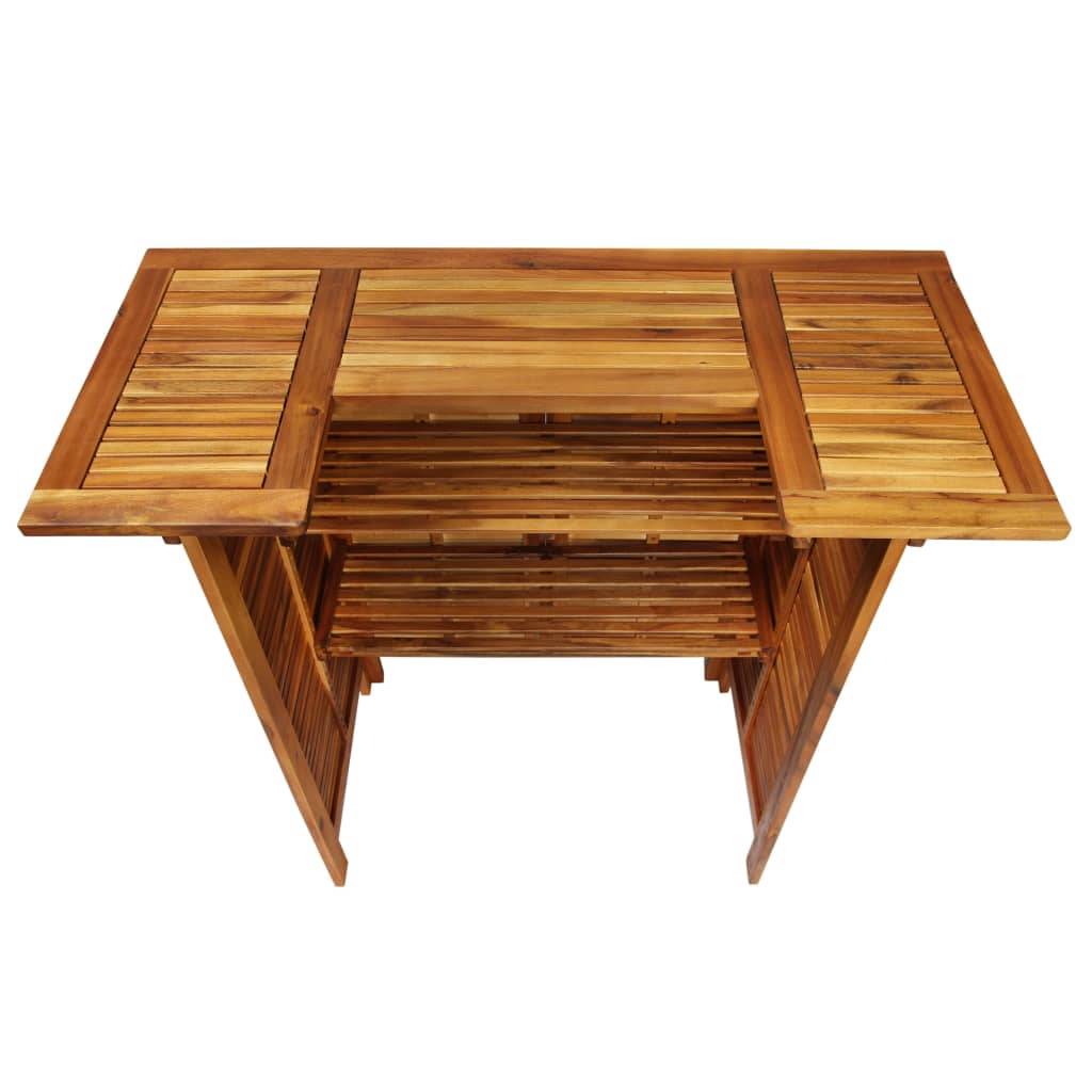 Helloshop26 - Ensemble de bar de jardin 5 pièces bois d'acacia massif - Imagen 4