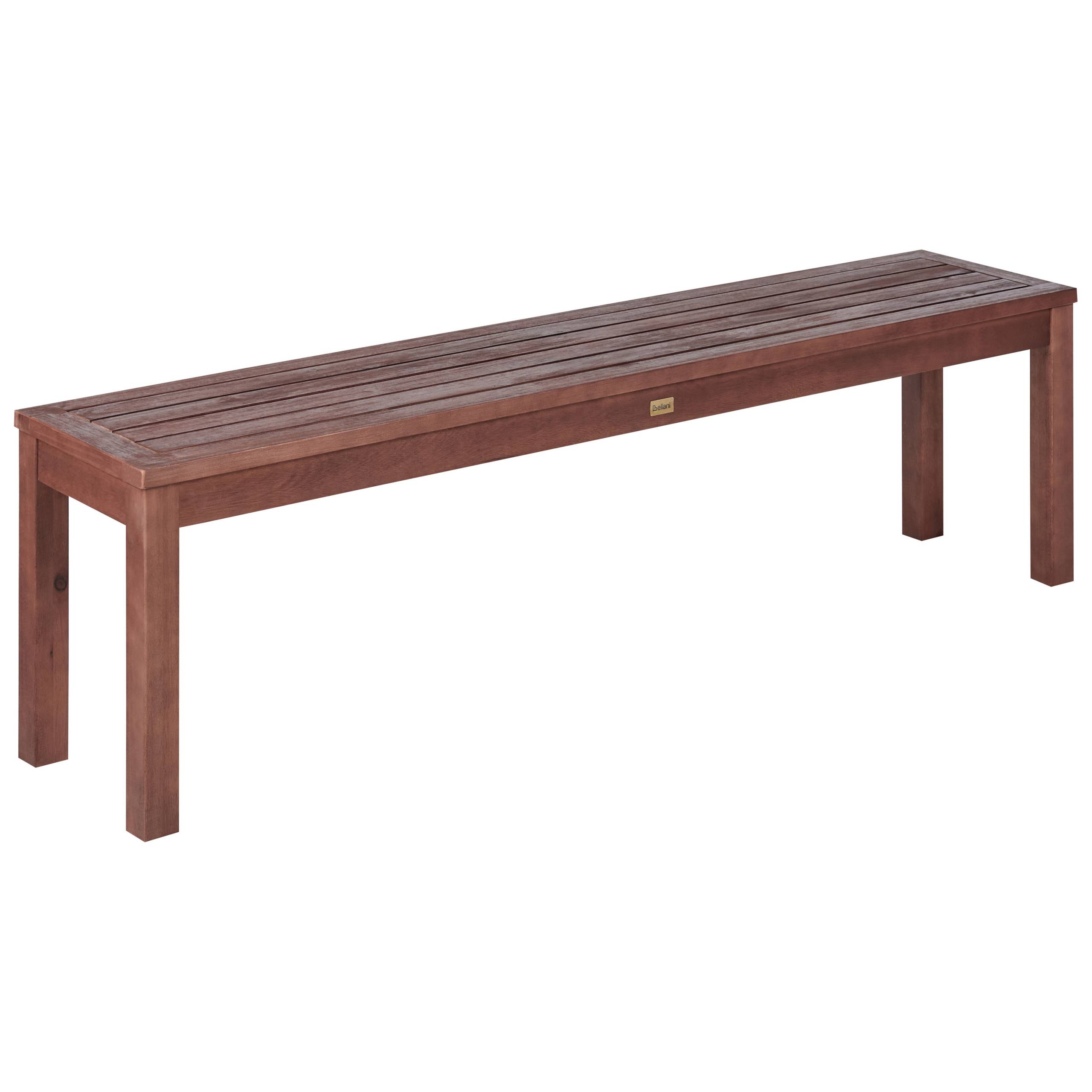 Beliani - Banc, 3 Personnes Bois d'eucalyptus Marron foncé TUSCANIA - Beliani - Imagen 2