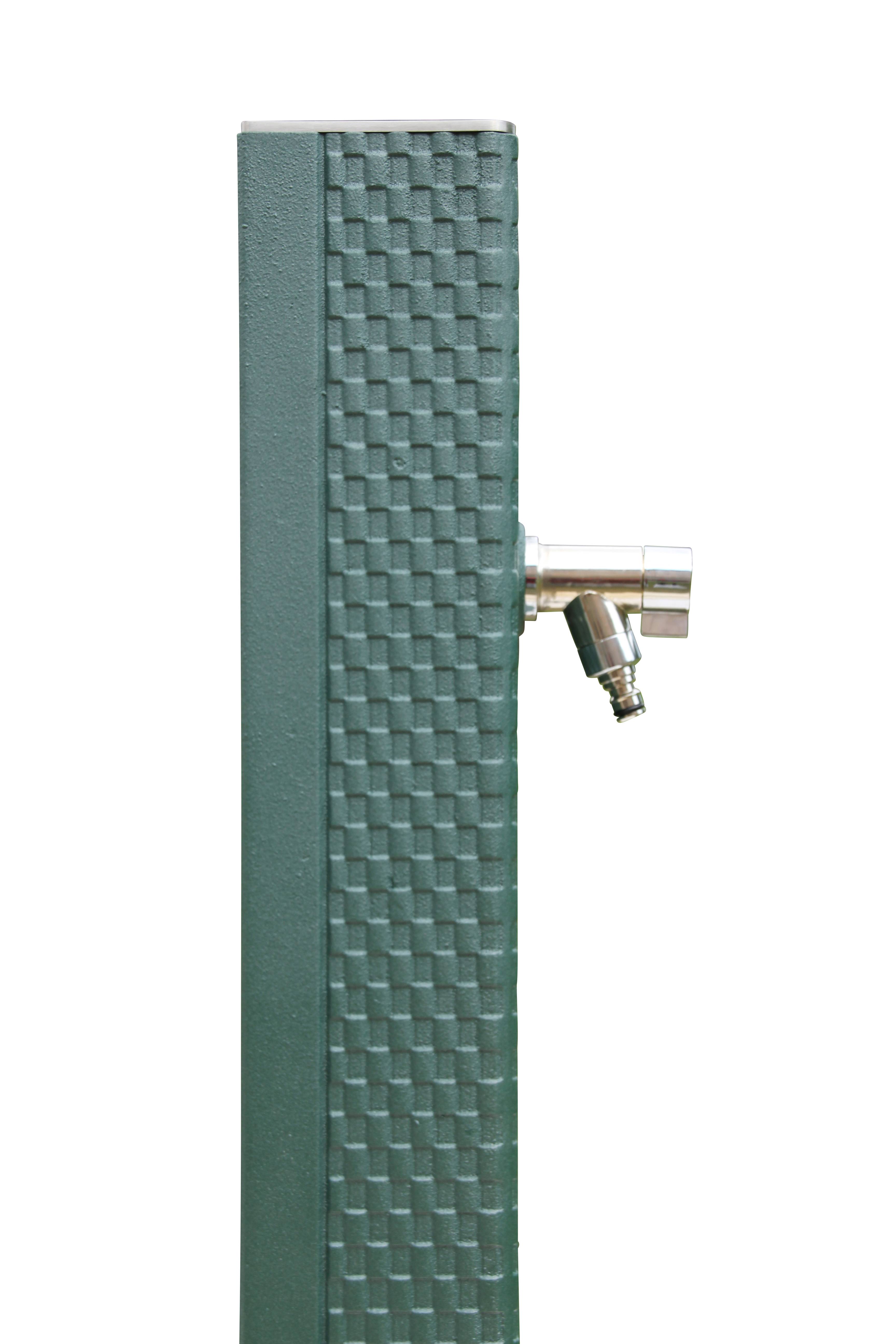 Fontaine borne pixel sans vasque vert 2500 avec robinet rounded Dommartin H. 92cm X L. 20cm - Imagen 4