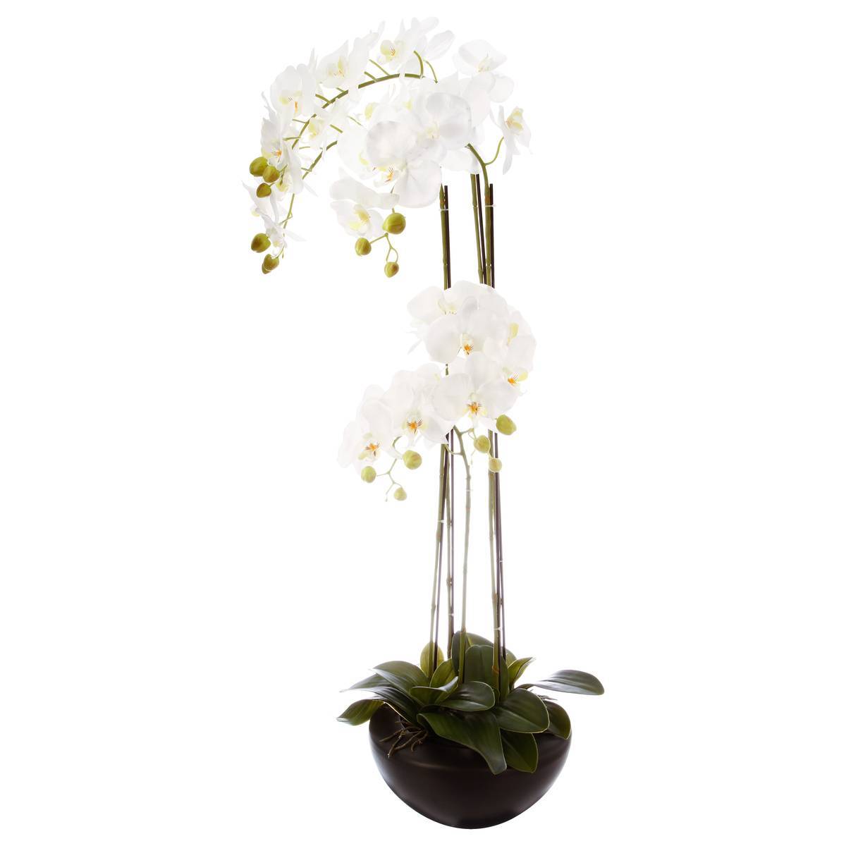 Atmosphera - Orchidée artificielle pot céramique H115cm - Atmosphera Créateur d'intérieur - Image 1