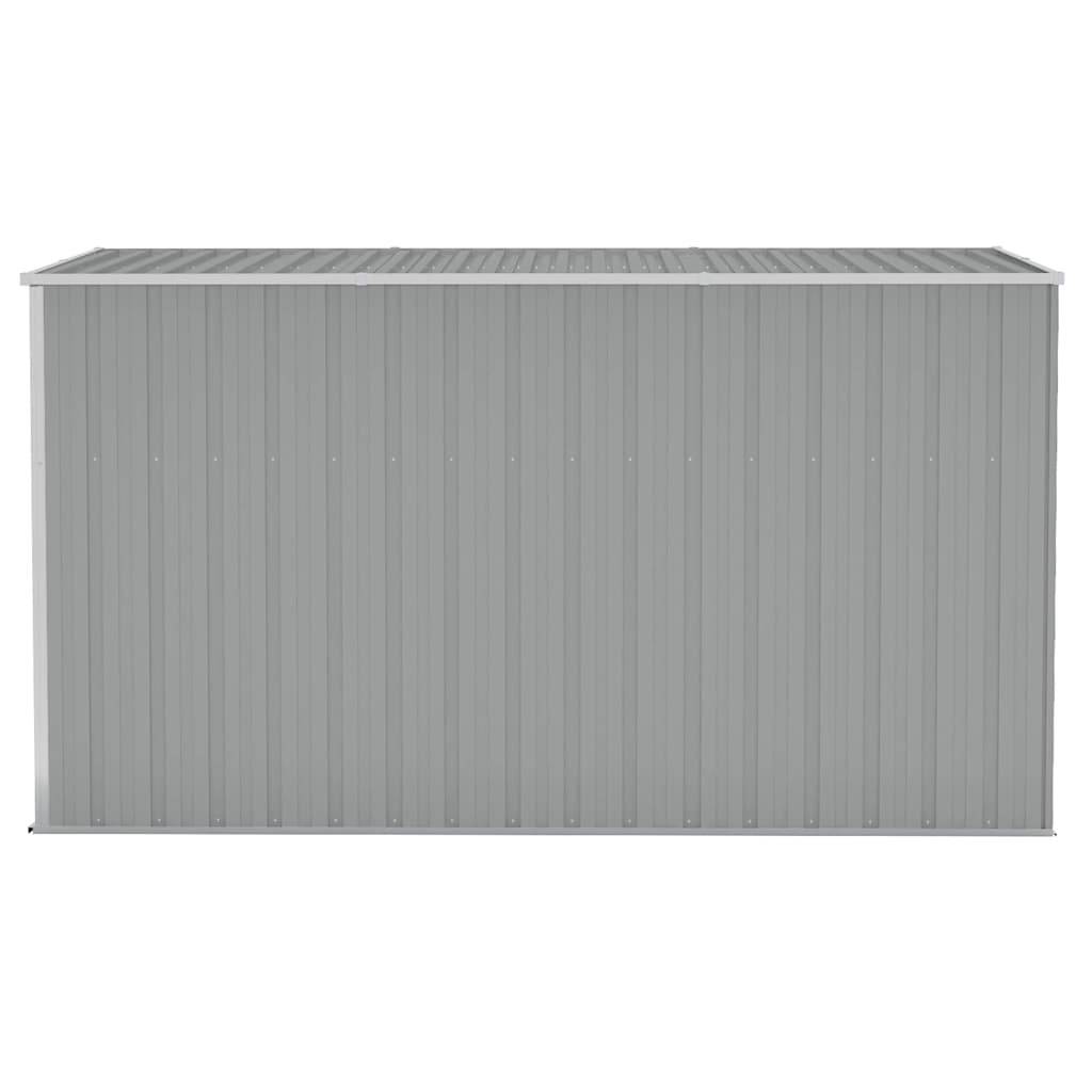PANGIVO - Abri de jardin mural avec double porte - Acier galvanisé - Gris 118x288x178 cm - Surface au sol 3,4m² - PANGIVO - Image 5
