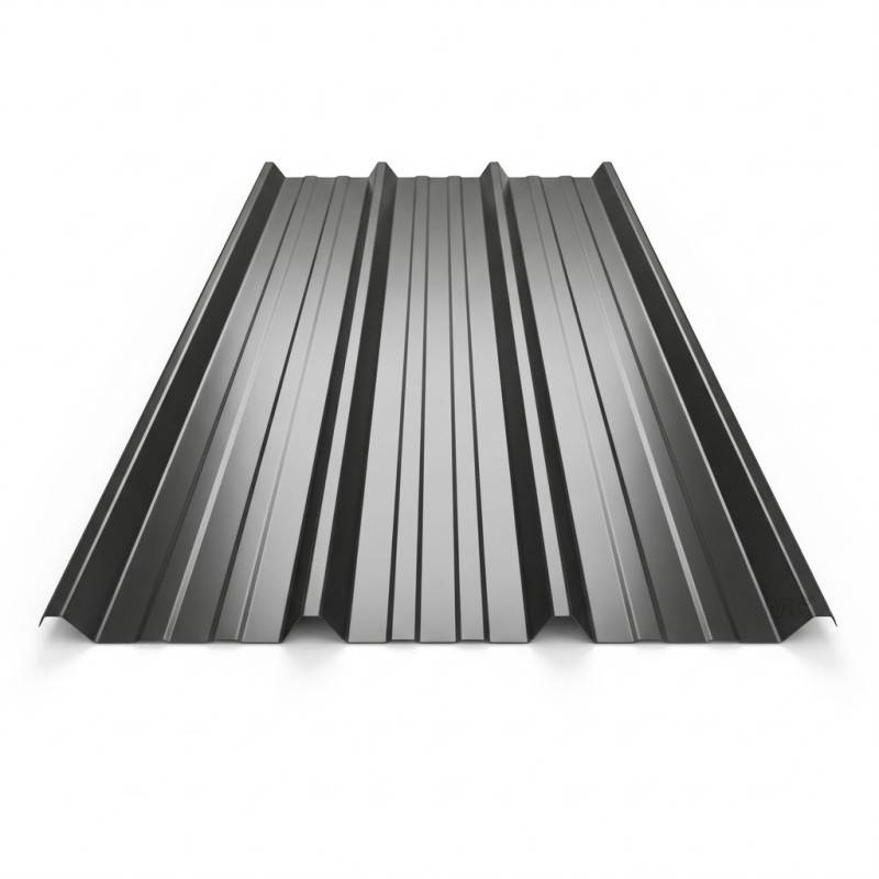 Bac acier laqué - Régulé 1045 0.63mm - Coloris - Gris anthracite RAL 7016, Largeur - 105 cm, Longueur - 300 cm - Image 1
