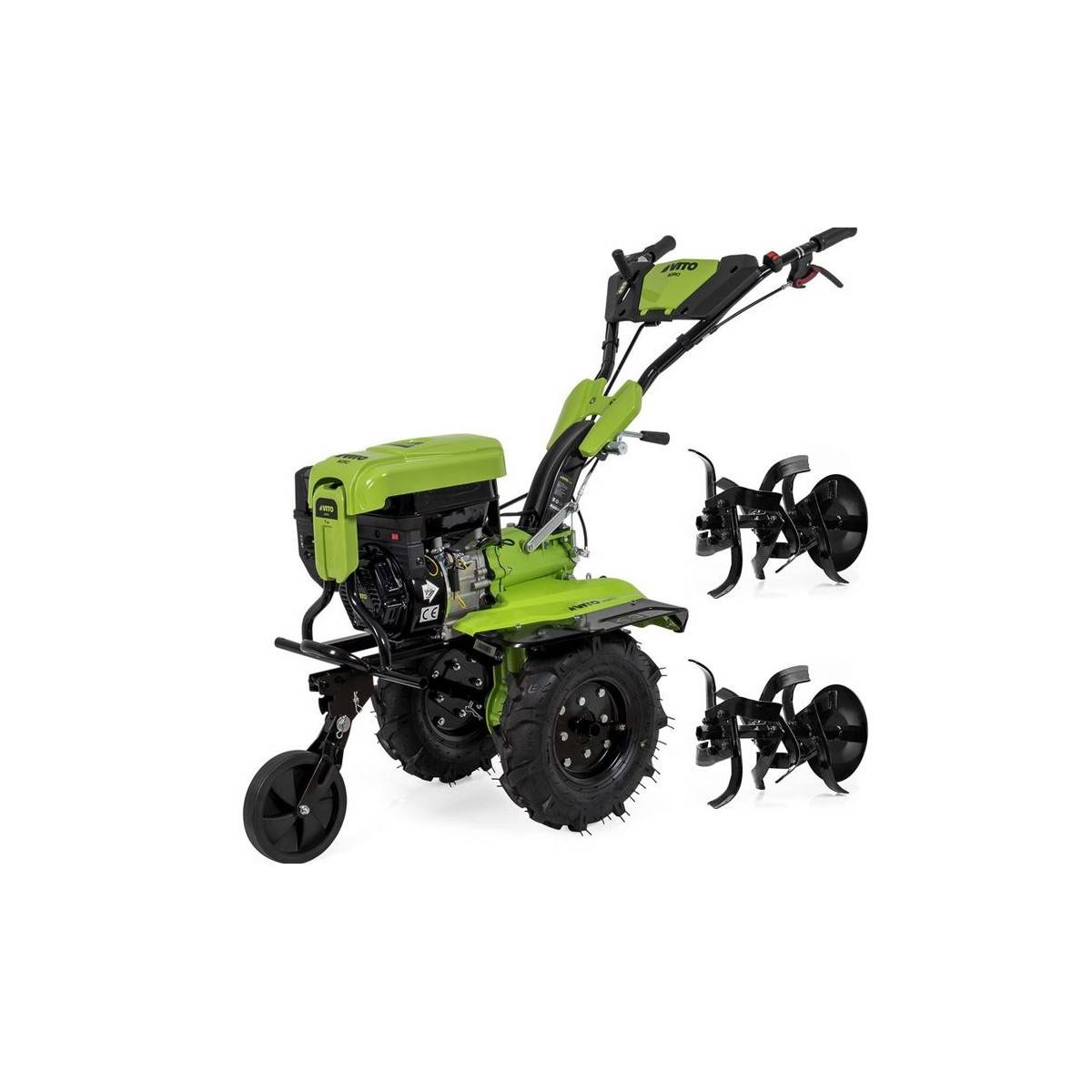 Motoculteur à essence 7CV 4T 5200W 212 cm3 Motobineuse avec Fraises et Butteur VITO - Image 1