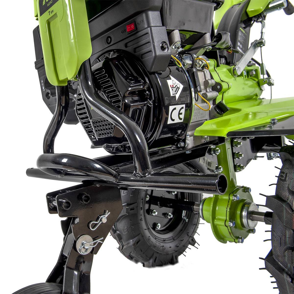 Motoculteur à essence 7CV 4T 5200W 212 cm3 Motobineuse avec Fraises et Butteur VITO - Image 8