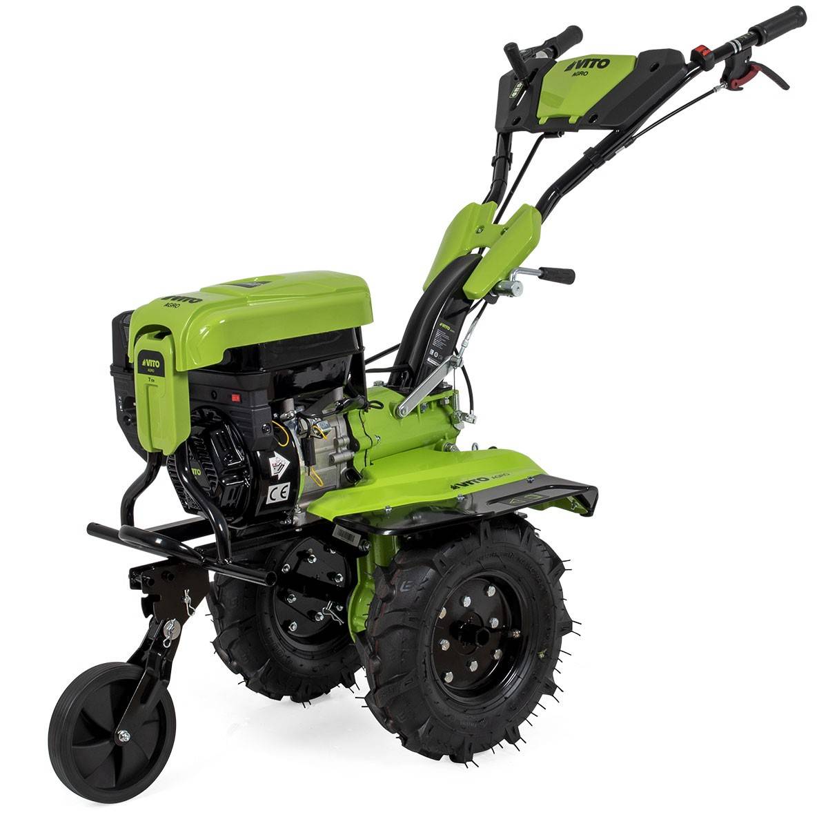 Motoculteur à essence 7CV 4T 5200W 212 cm3 Motobineuse avec Fraises et Butteur VITO - Image 3
