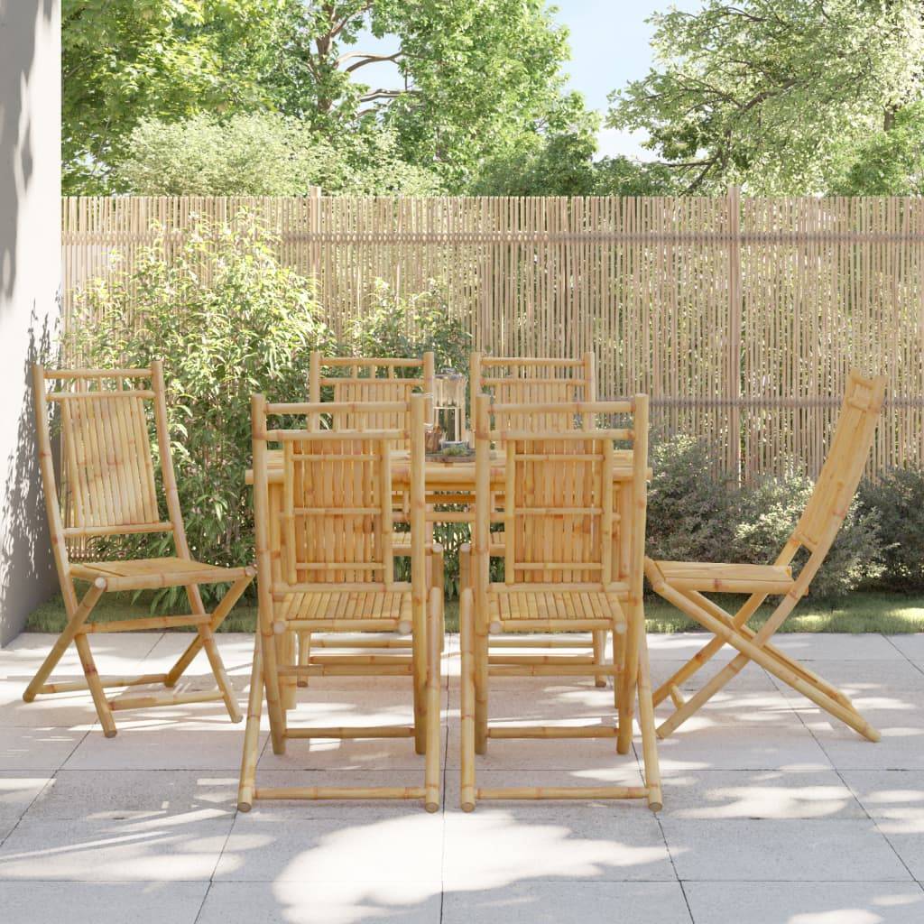 Vidaxl - Chaises pliantes 6 pièces 46x66x99 cm Bambou vidaXL 3278512 - Image 1