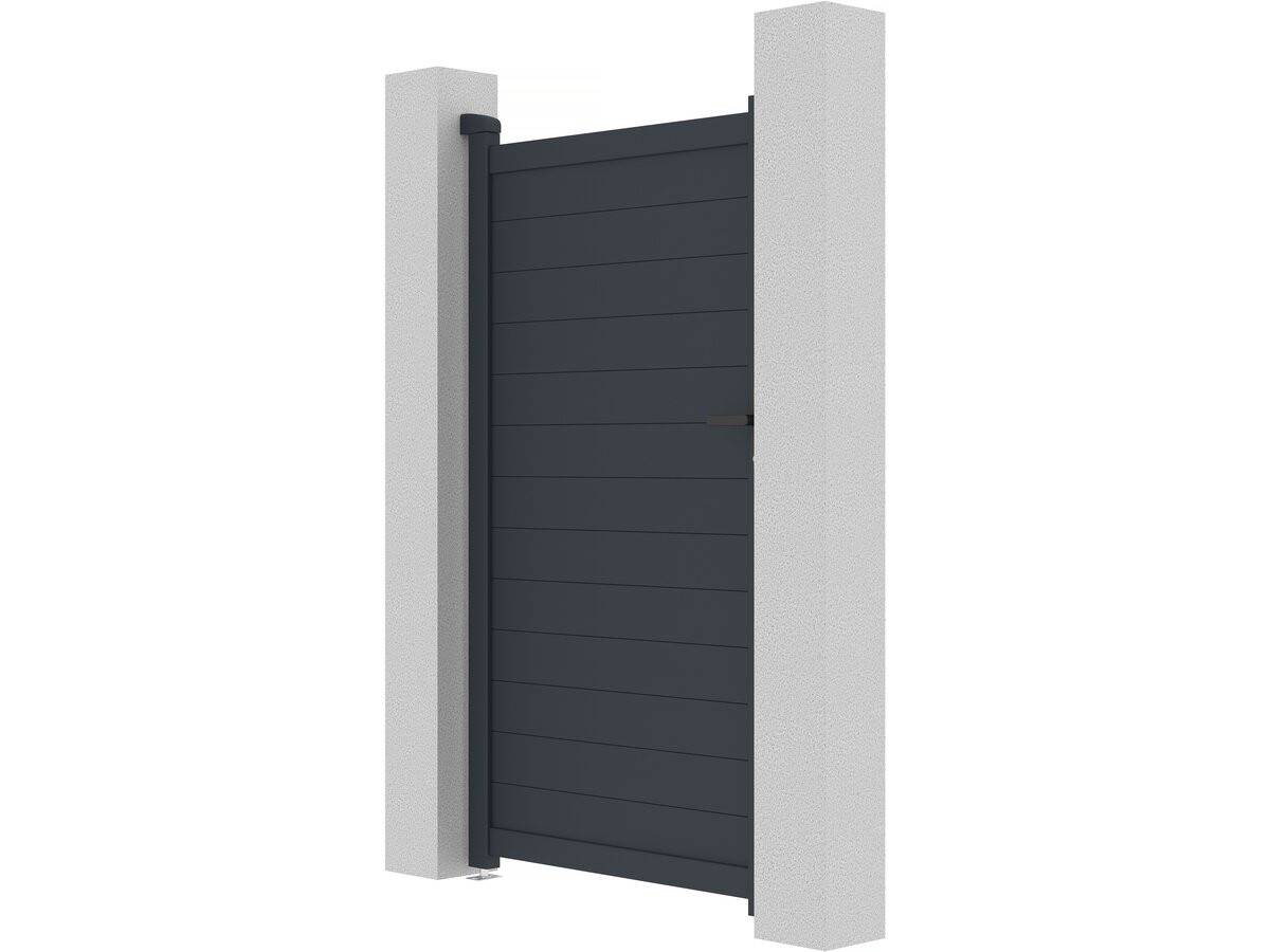 Habitat Et Jardin - Portillon Aluminium "marc" - 101.2 X 180.9 Cm - Gris -habitat Et Jardin - Imagen 4