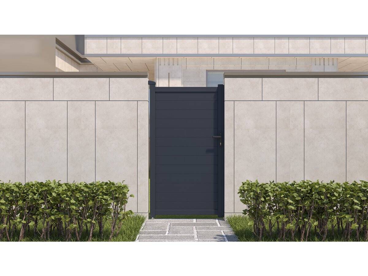 Habitat Et Jardin - Portillon Aluminium "marc" - 101.2 X 180.9 Cm - Gris -habitat Et Jardin - Imagen 2