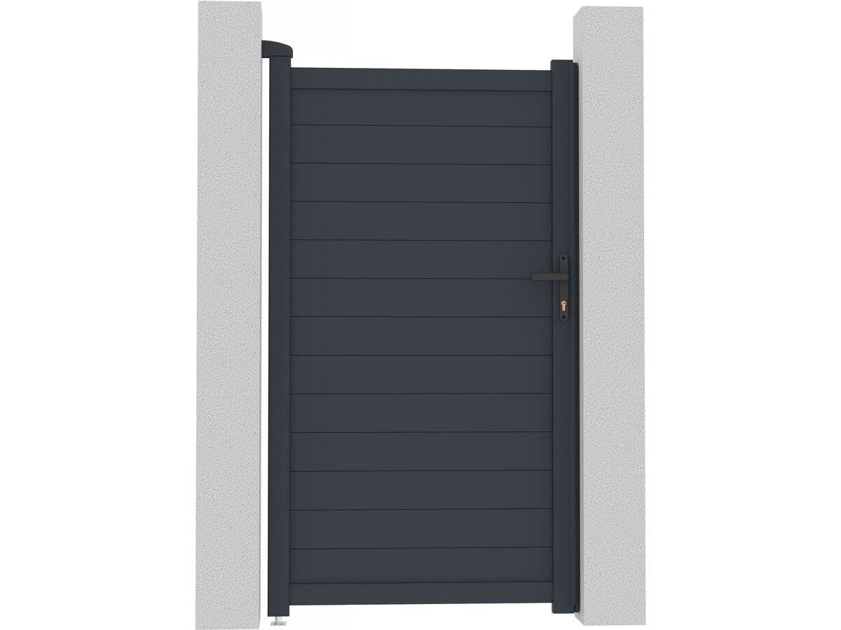 Habitat Et Jardin - Portillon Aluminium "marc" - 101.2 X 180.9 Cm - Gris -habitat Et Jardin - Imagen 1