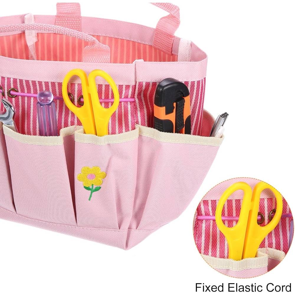 Lot De 10 Outils De Jardin Garden Pink - Sac Pratique, Gants Et Accessoires Pour Jardinière