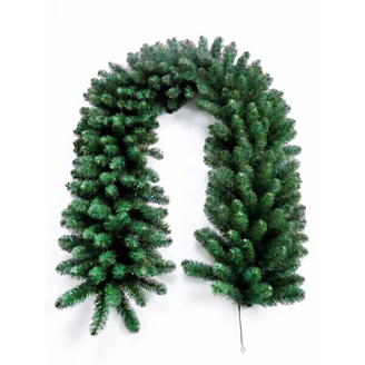 Guirlande sapin artificielle verte 270 cm Ø 50 cm - 300 branches PVC