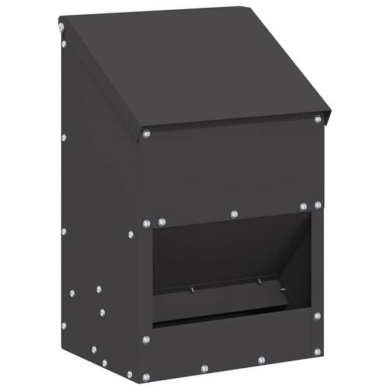 Petite Mangeoire Poule Acier Suspendre 3kg Noir - ComfortXL Outdoor Living - Image 2