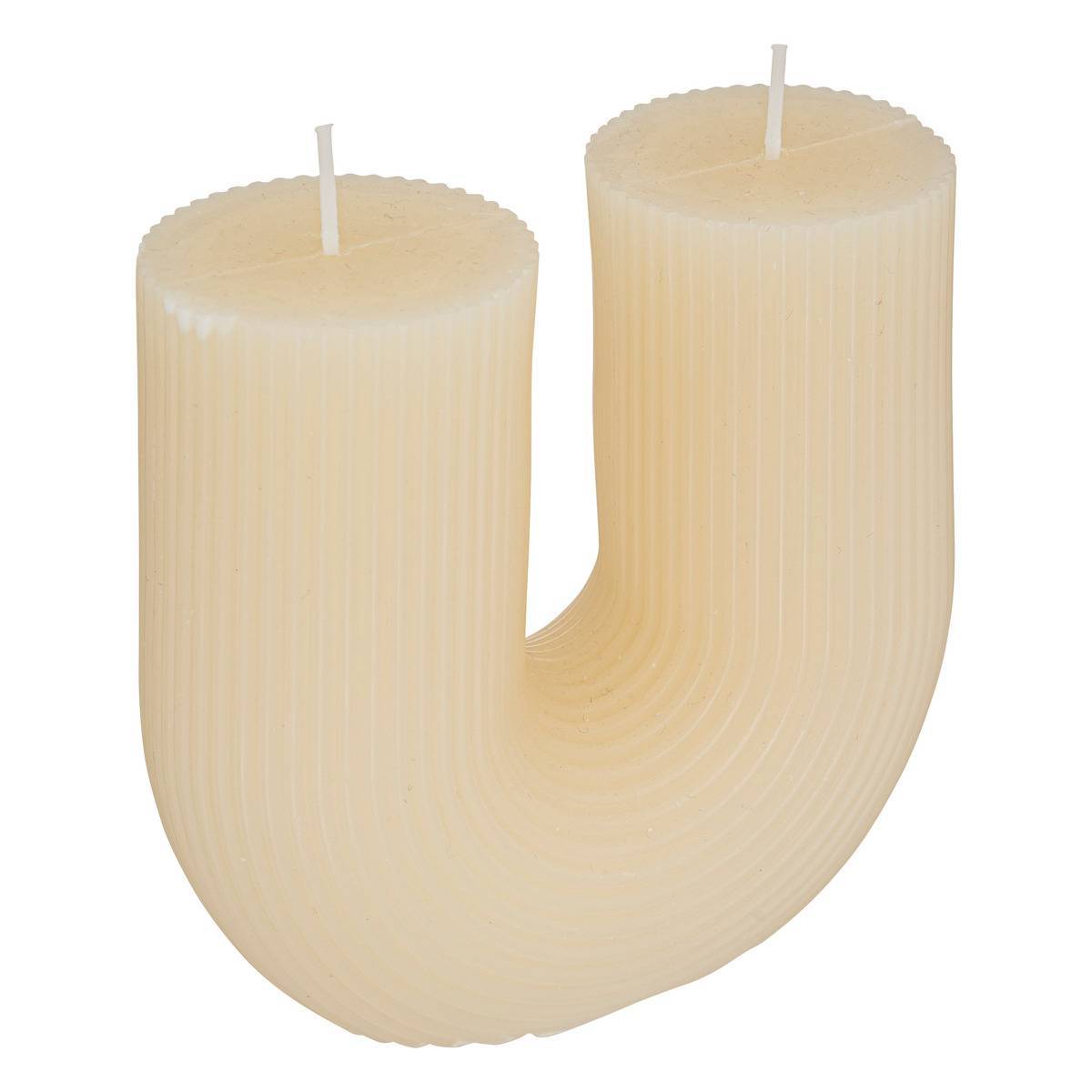 Atmosphera - Bougie en U "Demi" blanc ivoire - Atmosphera Créateur d'intérieur - Imagen 1