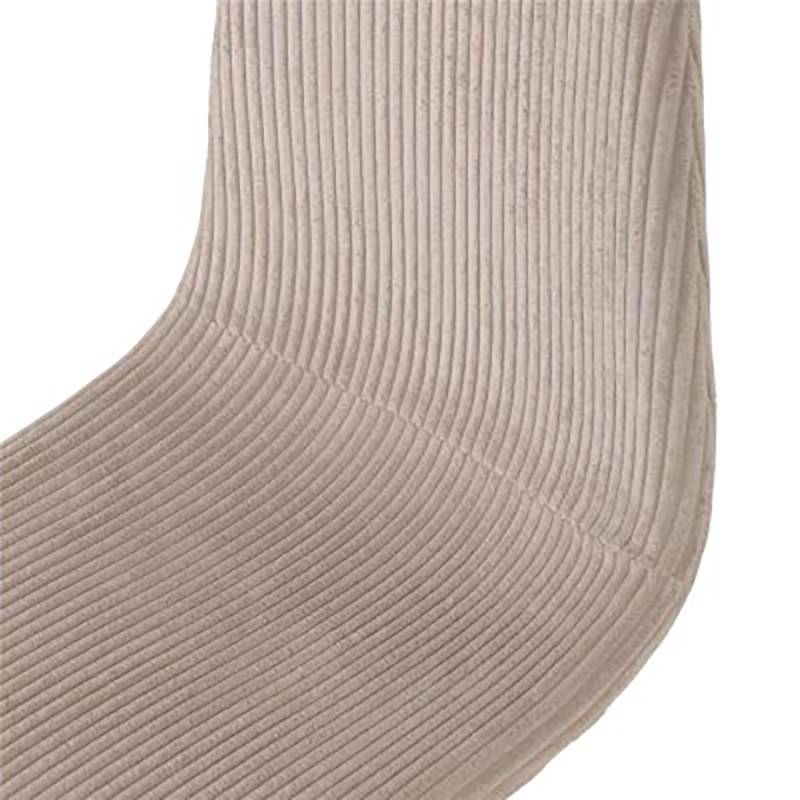 Chaise velours côtelé beige pieds métal noir - Image 5