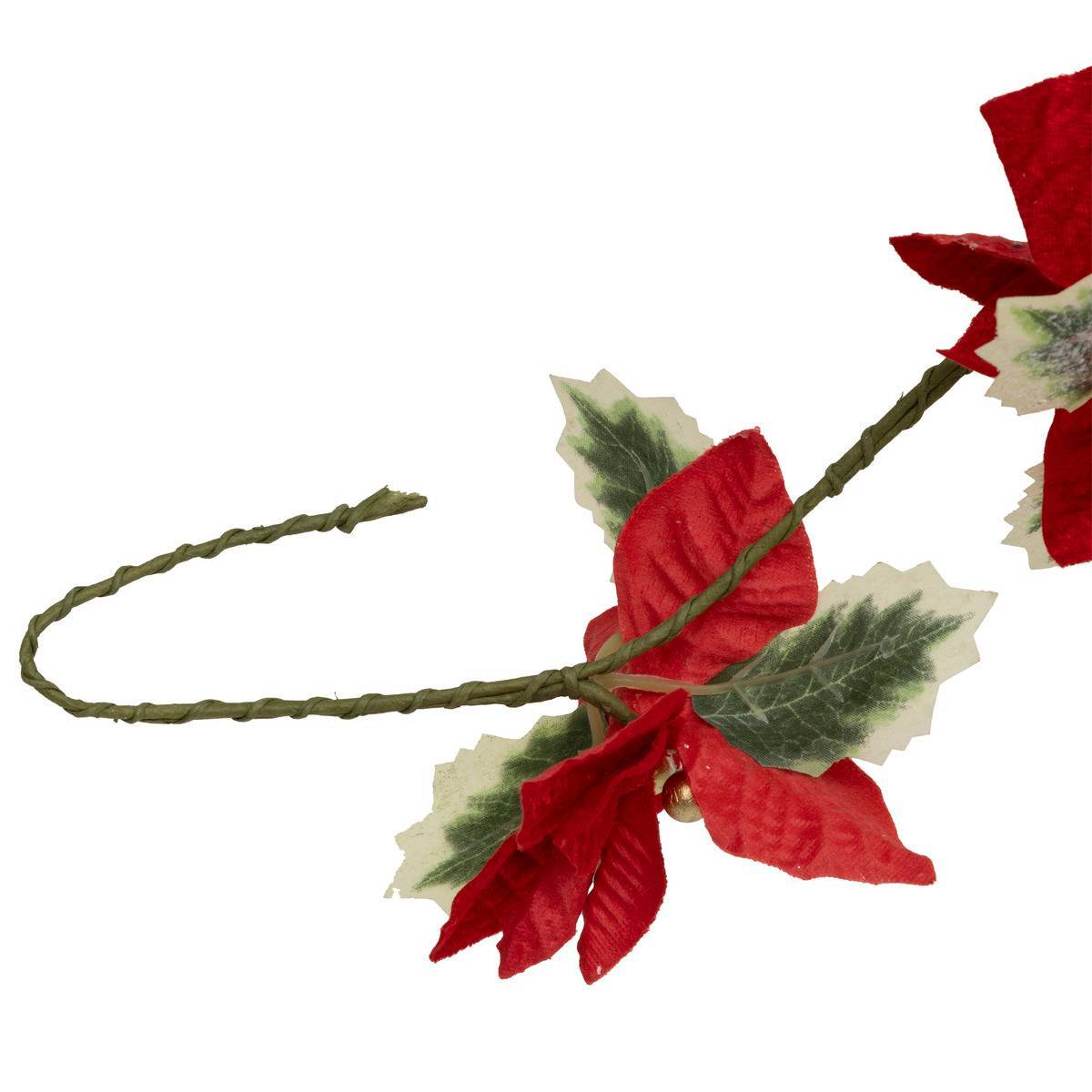 Atmosphera - Guirlande poinsettia 1,80 m plastique - Atmosphera Créateur d'intérieur - Imagen 3