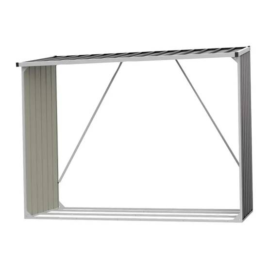 Abri Bûches Métal 2,6 Stères pour Bûches de 50 cm - Image 4