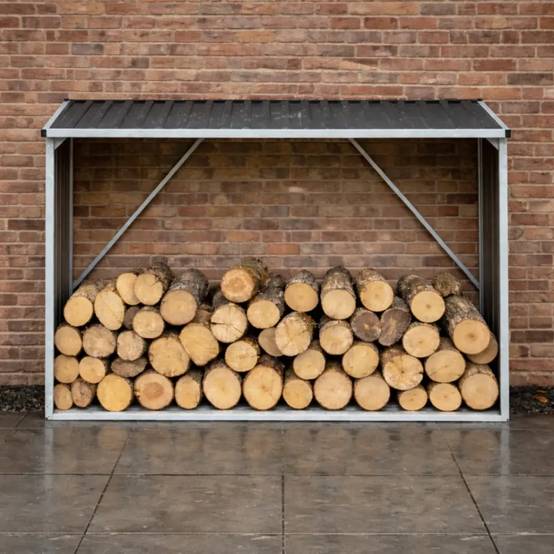 Abri Bûches Métal 2,6 Stères pour Bûches de 50 cm - Image 1