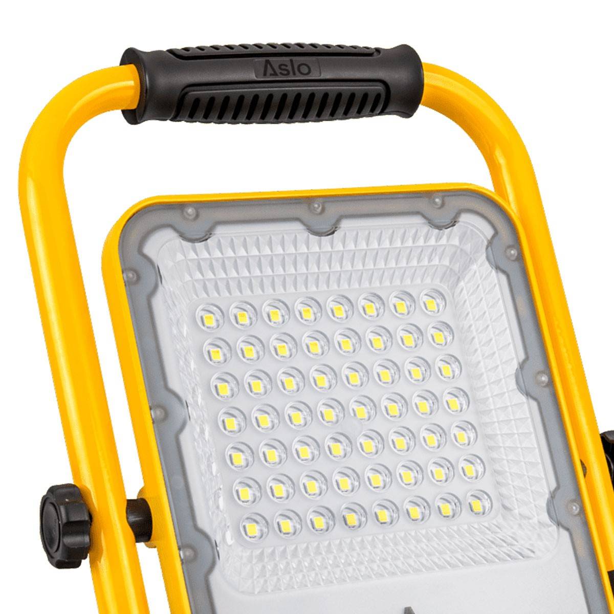 Projecteur LED rechargeable 30W 1200Lm 6000K Extérieur/Intérieur 3 modes Autonomie 4-12h ASLO - Imagen 10