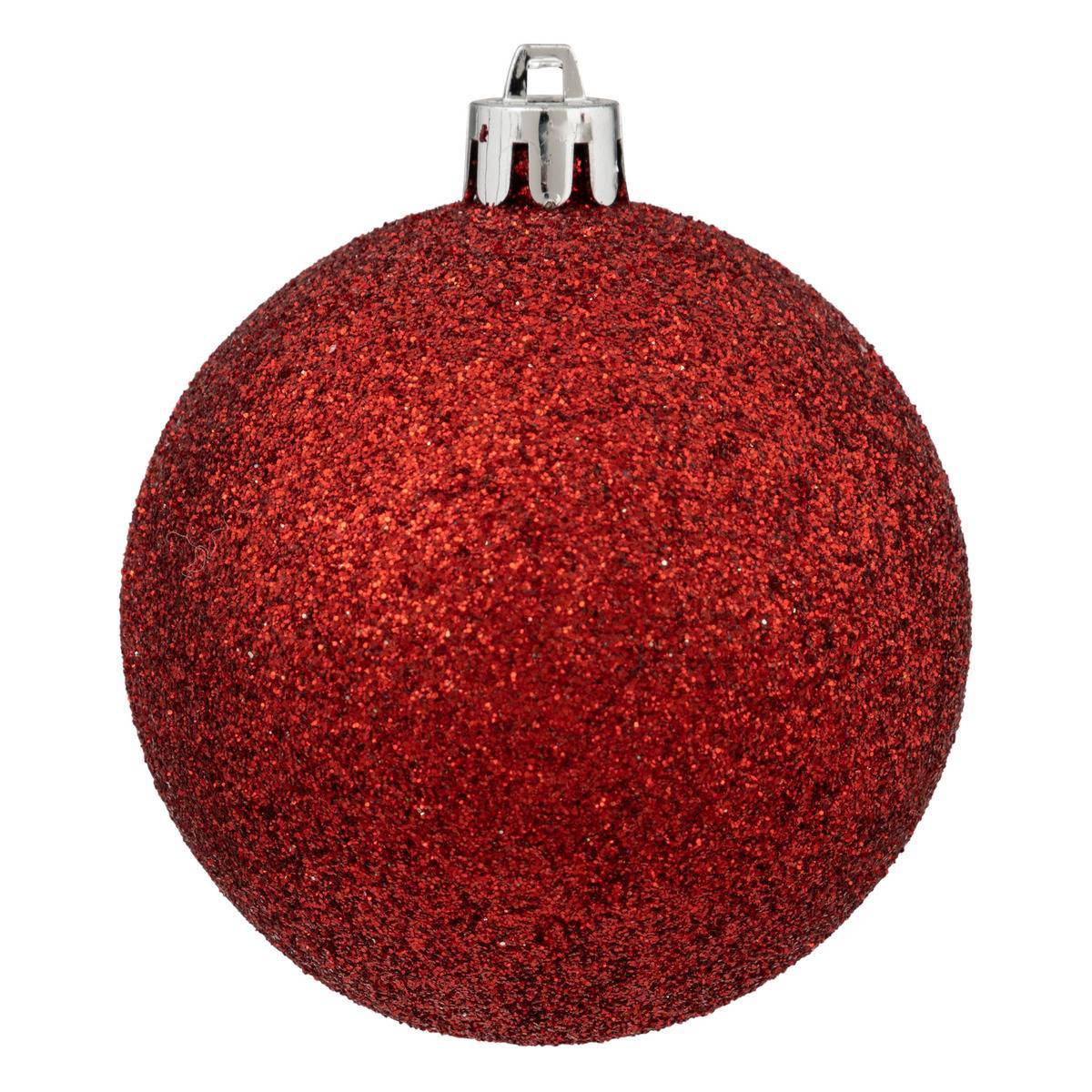 Atmosphera - Kit de sapin "Colorama de Noël" 18 pièces rouge/blanc - Atmosphera Créateur d'intérieur - Imagen 4