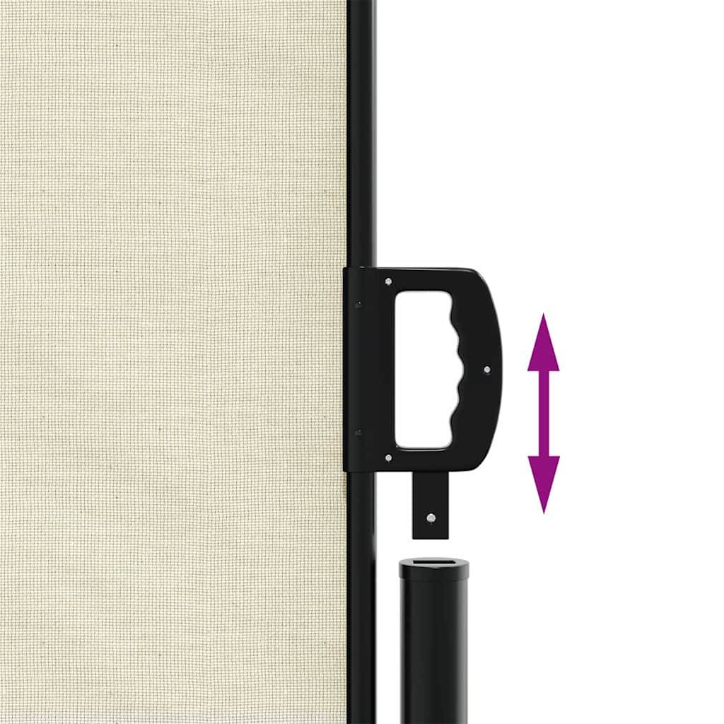 Auvent latéral rétractable polyester crème 500 x 220 cm - PANGIVO - Image 6