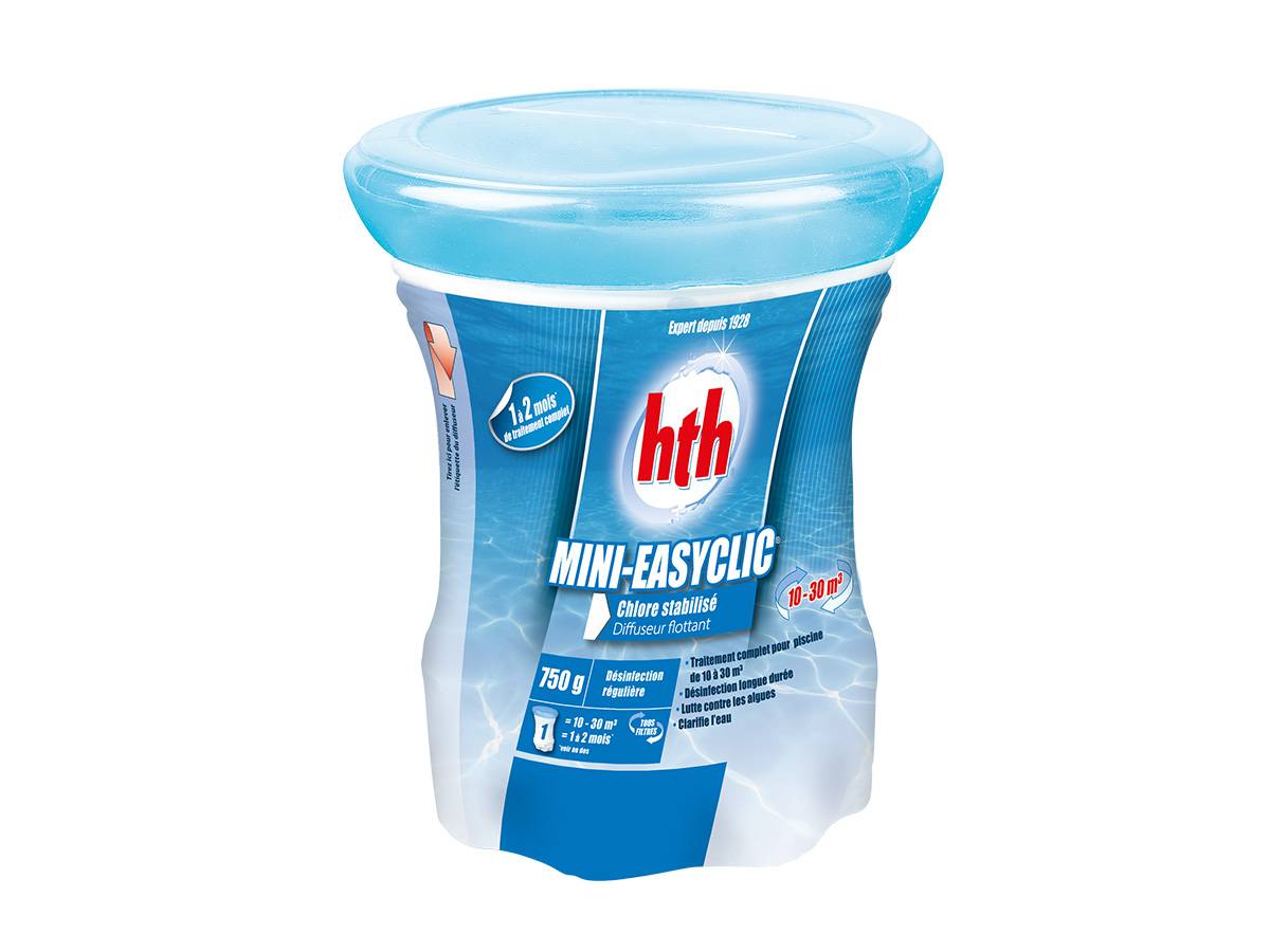 Hth - Traitement complet au chlore en diffuseur flottant Mini Easyclic pour 10 à 30 m³ - HTH - Imagen 2
