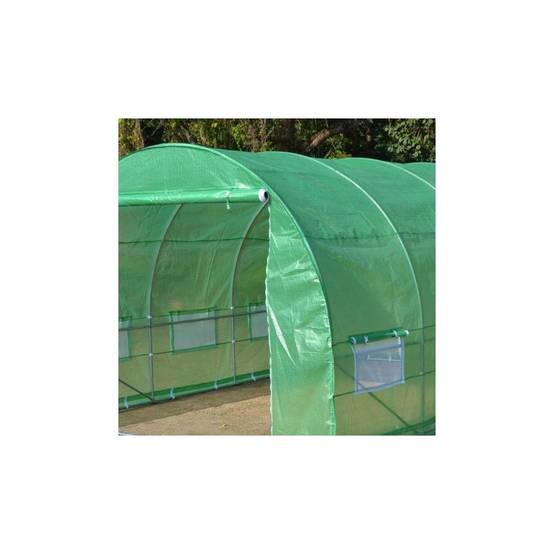 Serre tunnel 9m² film polyéthylène armé 200gr/m² hauteur 2,25m Green Protect - Image 4
