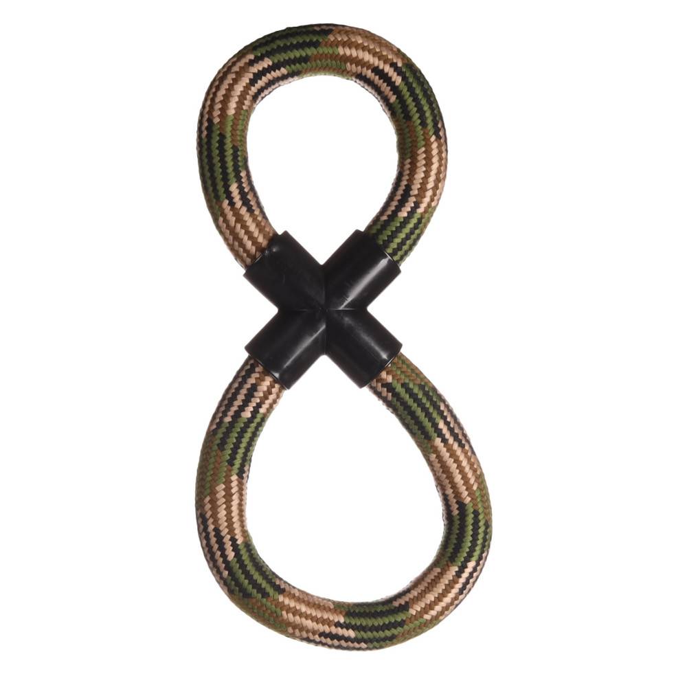 Jouet corde en 8 Corde à tirer camouflage 16 x 38 x 3 cm pour chien - Imagen 1