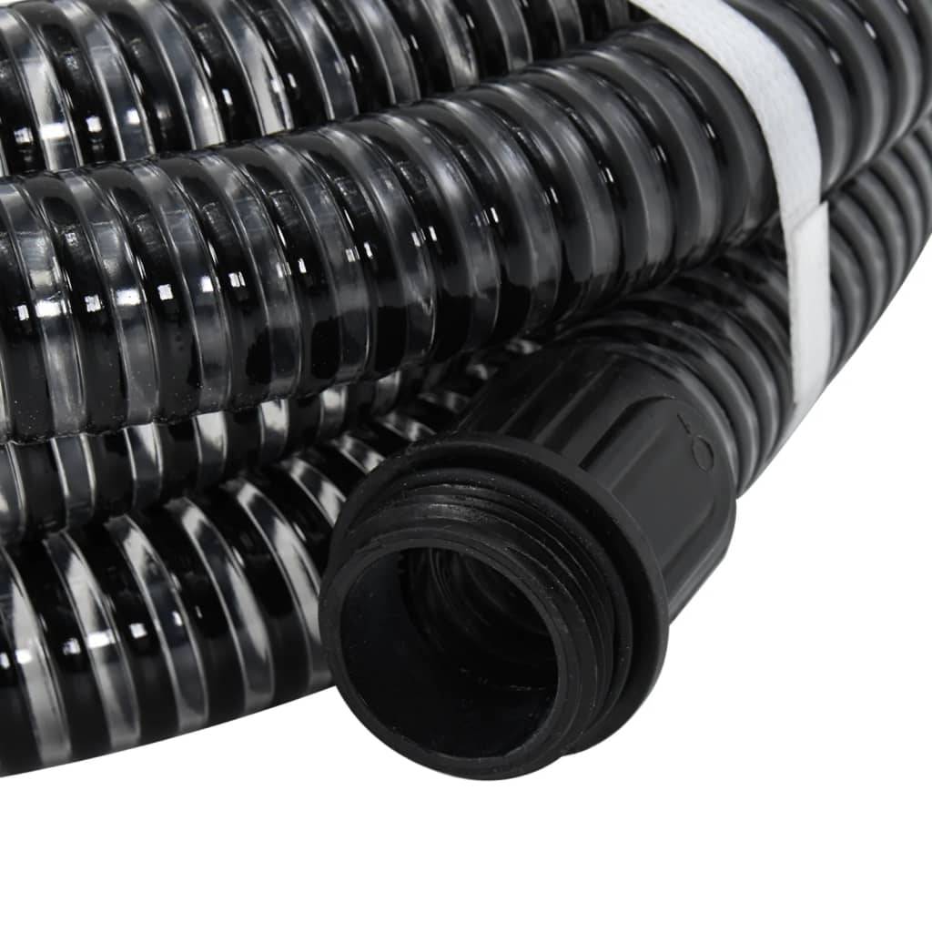 Vidaxl - Tuyau d'aspiration avec raccords en laiton noir 1,1" 7 m PVC vidaXL 151061 - Image 2